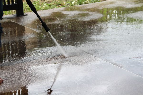 Concrete Deck Cleaning in South Bend