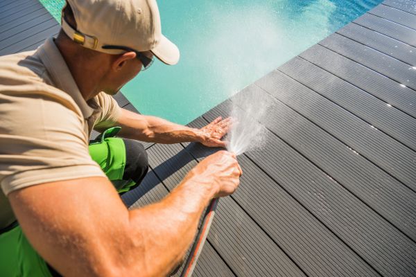 Pool Area Power Washing in South Bend