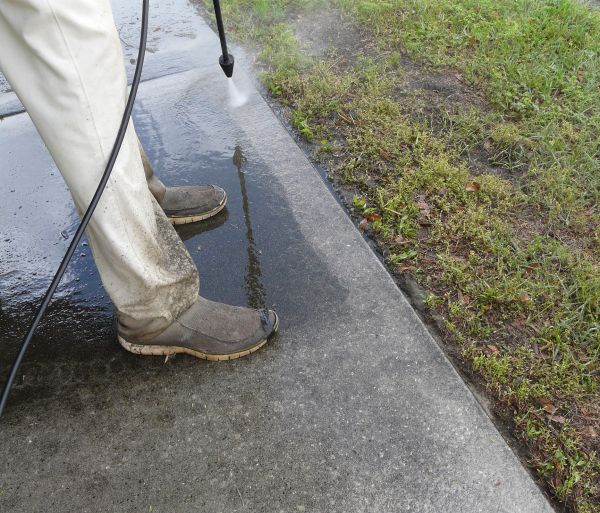 Concrete Slab Powerwashing in South Bend